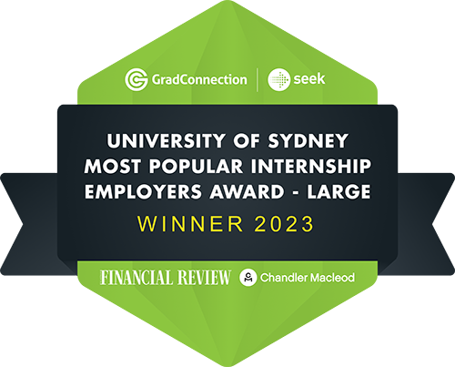 University of Sydney most popular internship employer award winner 2023